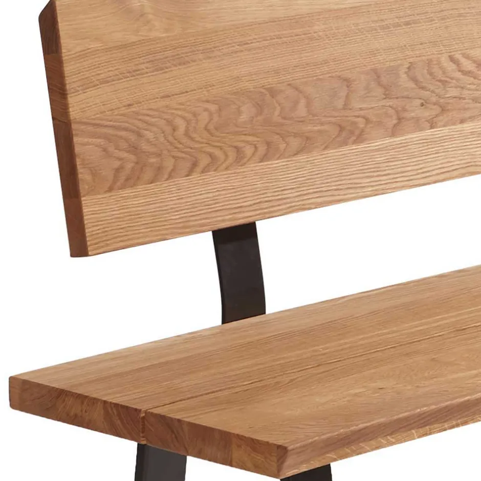 Wildeiche Eckbank mit Bügelgestell - Sympatia^Wohnen Sale