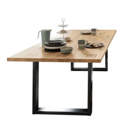 Wildeiche Esstisch mit U Bügelbeinen - Millena^Wohnen Sale