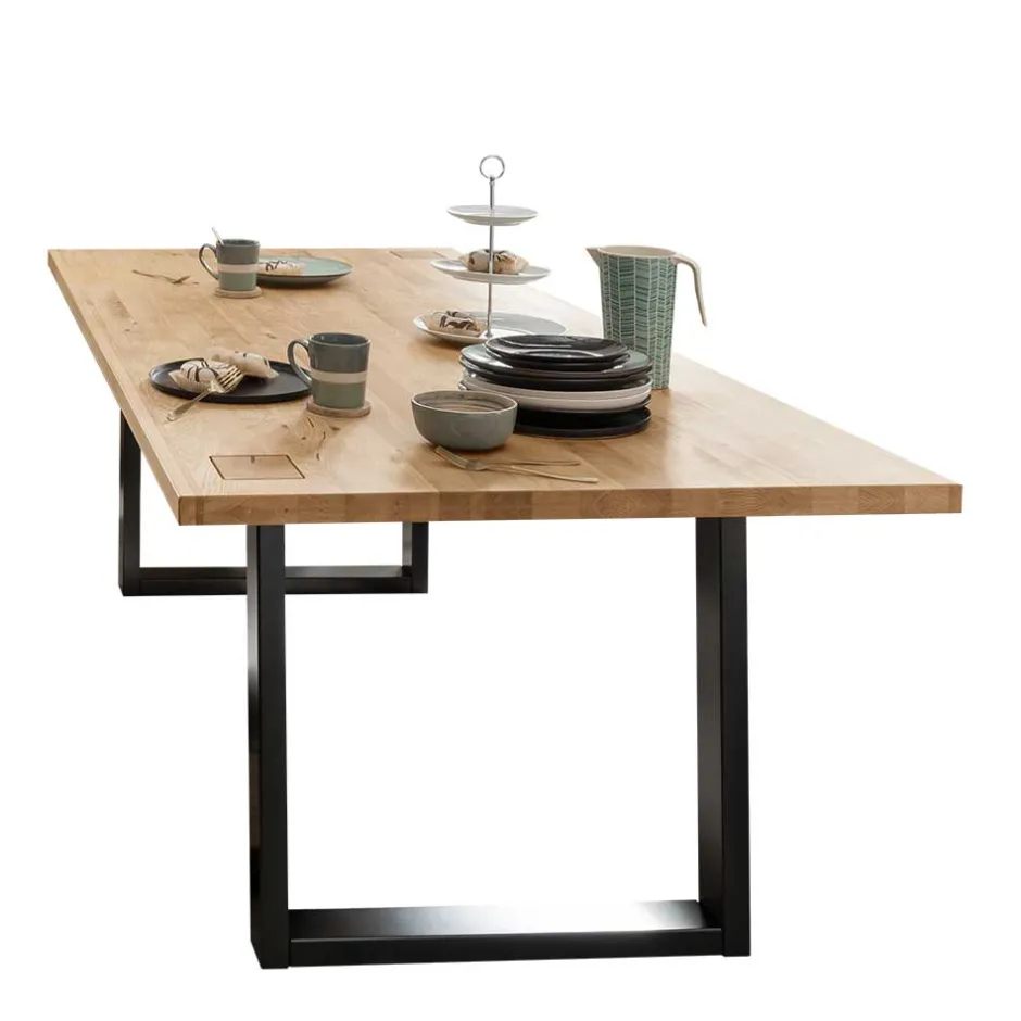 Wildeiche Esstisch mit U Bügelbeinen - Millena^Wohnen Sale