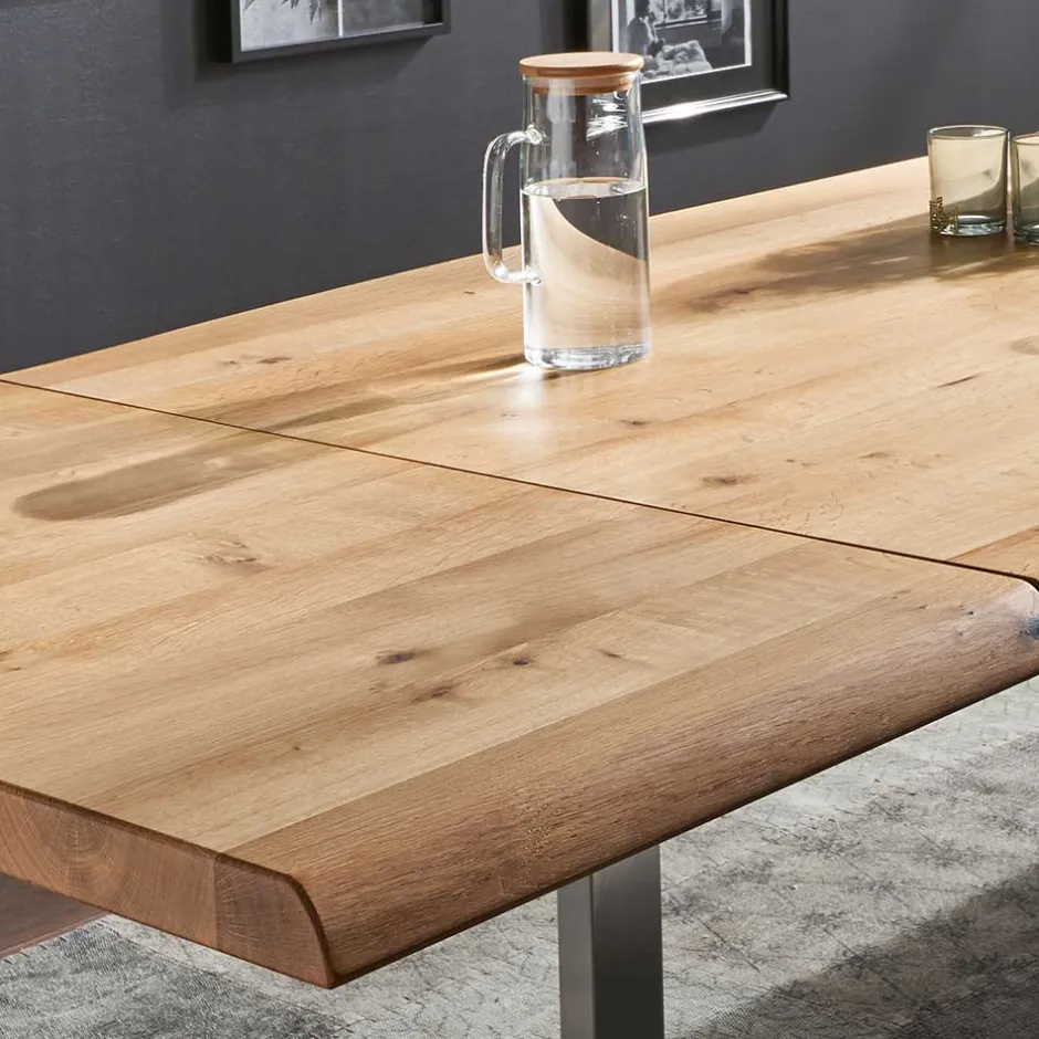 Wohnen Wildeiche Esstisch mit U-Beinen - Tanina