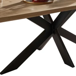 Wohnen Wildeiche Esszimmer Esstisch mit Spider Gestell - Ostrico