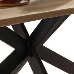 Wohnen Wildeiche Esszimmer Esstisch mit Spider Gestell - Ostrico