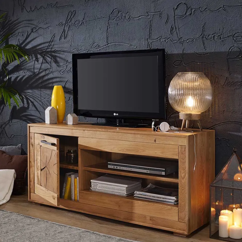 Wildeiche Fernsehtisch Troncon mit 130 cm Breite^Wohnen Outlet
