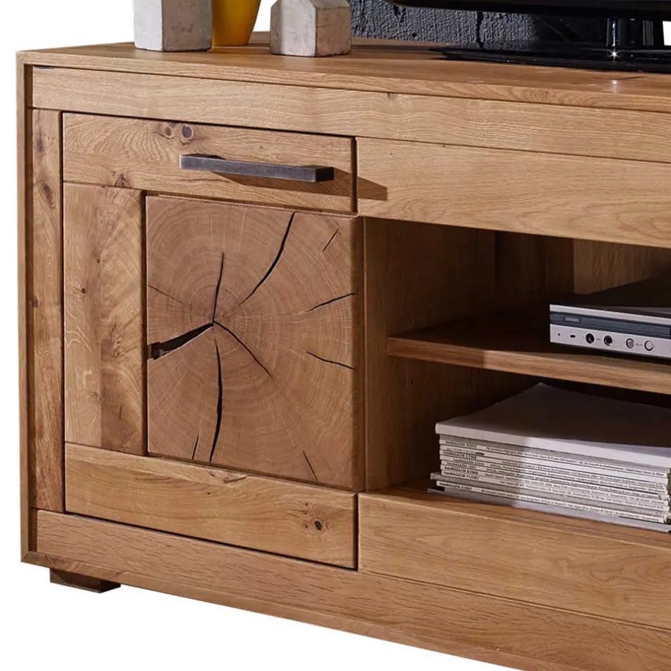 Wildeiche Fernsehtisch Troncon mit 130 cm Breite^Wohnen Outlet