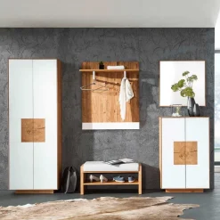 Wohnen Wildeiche Flur Möbel Kombi - Mandrey (fünfteilig)