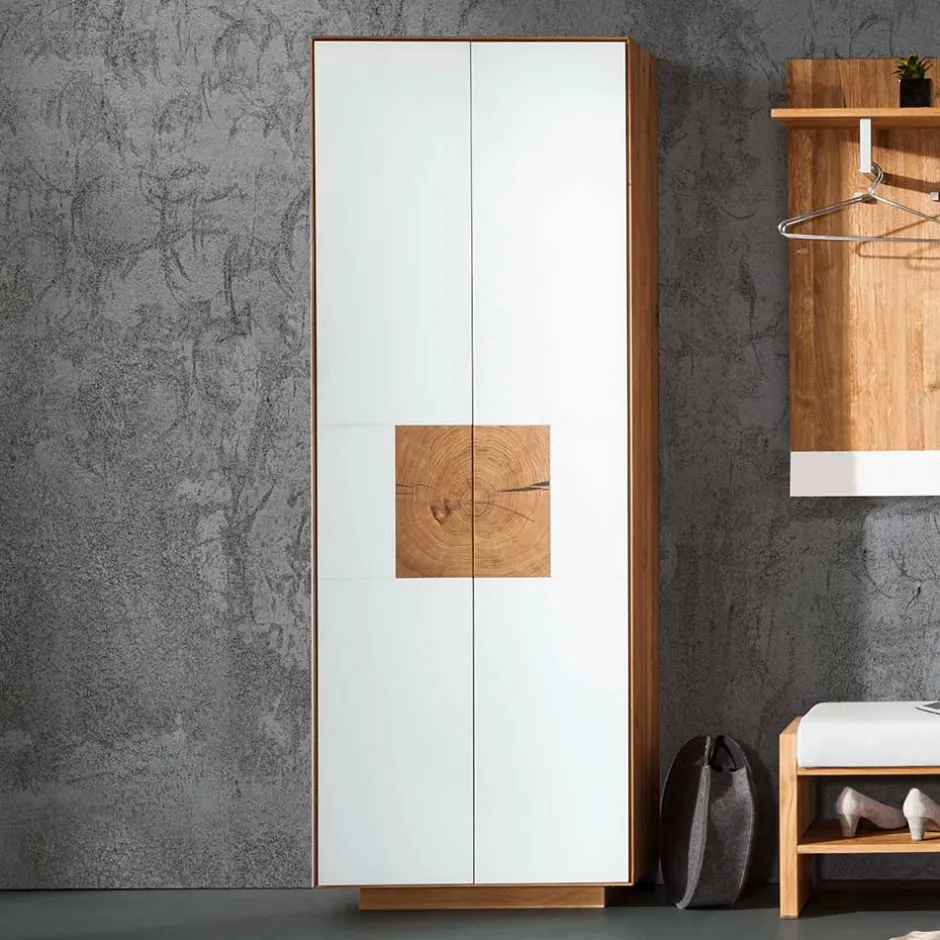 Wohnen Wildeiche Flur Möbel Kombi - Mandrey (fünfteilig)