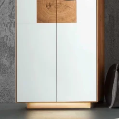 Wohnen Wildeiche Flur Möbel Kombi - Mandrey (fünfteilig)