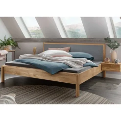 Wildeiche Massivholzbett modern - Martinez^Wohnen