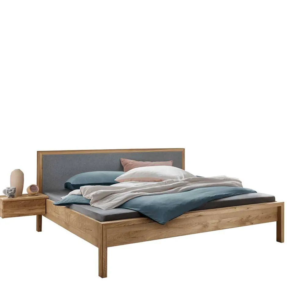 Wildeiche Massivholzbett modern - Martinez^Wohnen