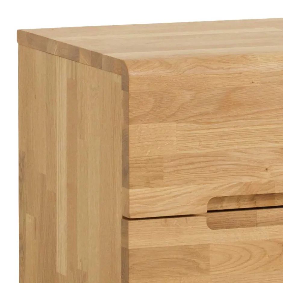 Wohnen Wildeiche Nachtkommode Rosario honigfarben geölt