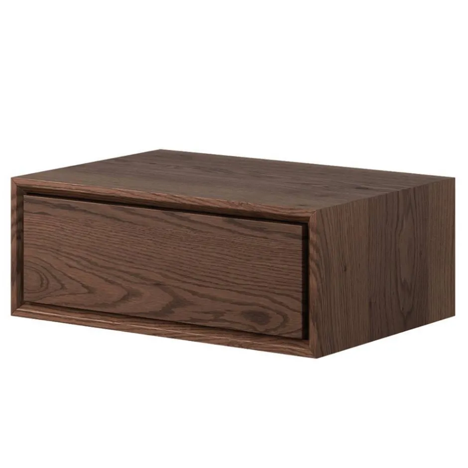 Wildeiche Nachtkonsole in Dunkelbraun - Hiadelia^Wohnen Online