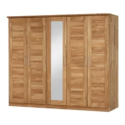 Wildeiche Schlafzimmerschrank Cranos mit Spiegel^Wohnen Online