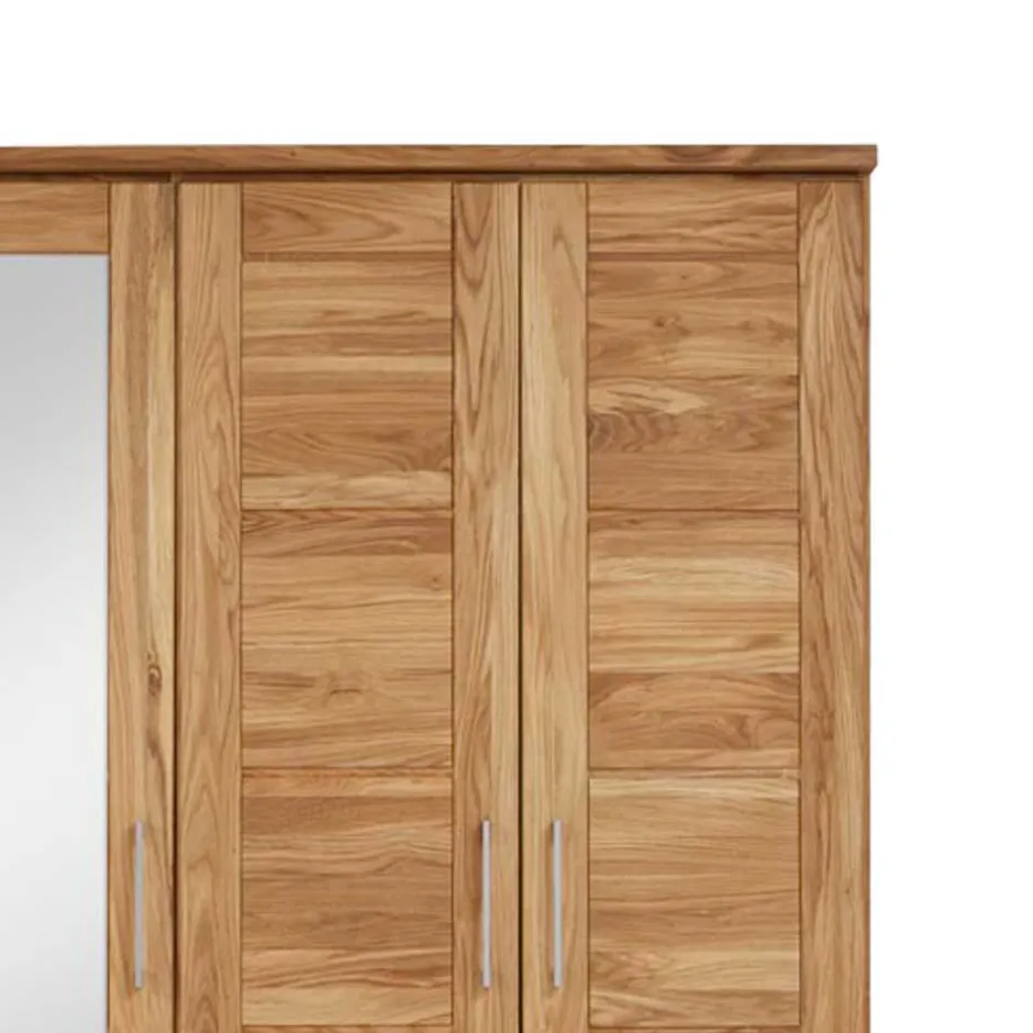 Wildeiche Schlafzimmerschrank Cranos mit Spiegel^Wohnen Online