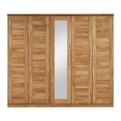 Wildeiche Schlafzimmerschrank Cranos mit Spiegel^Wohnen Online