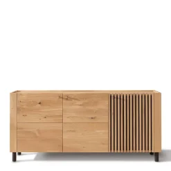 Wohnen Wildeiche Sideboard im Skandi Design - Valouis