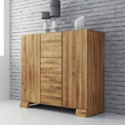 Wildeiche Sideboard Vaskov massiv geölt^Wohnen Outlet
