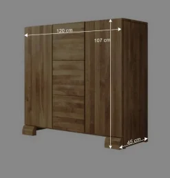 Wildeiche Sideboard Vaskov massiv geölt^Wohnen Outlet