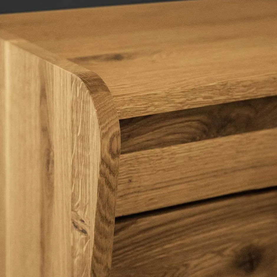 Wildeiche Telefonbank Flurbank mit Schubladen - Hardus^Wohnen New