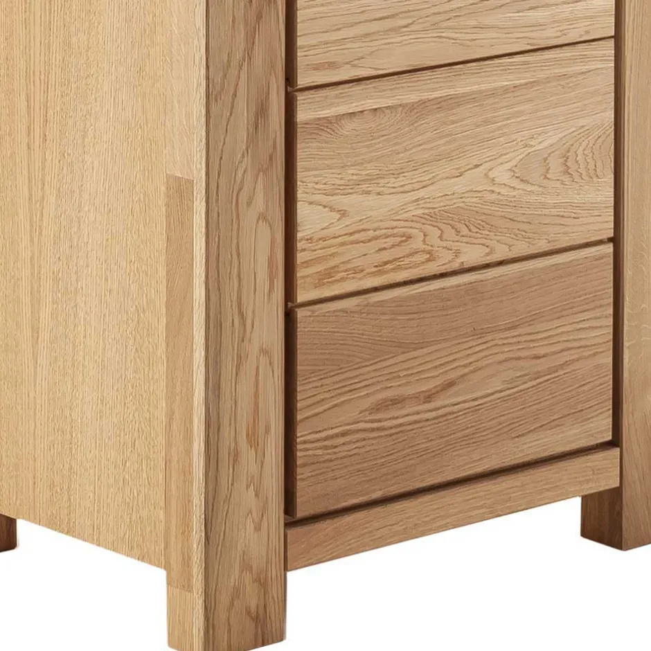 Wildeiche TV Anbauwand teilmassiv - Sophia (vierteilig)^Wohnen Discount