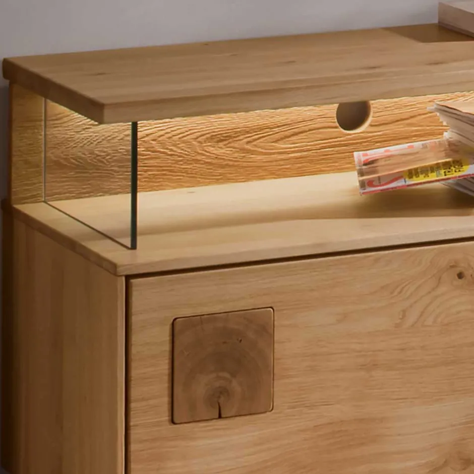 Wohnen Wildeiche TV Board mit 170 cm Breite - Millena