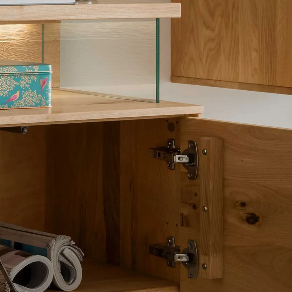 Wohnen Wildeiche TV Board mit 170 cm Breite - Millena