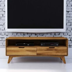 Wohnen Wildeiche TV Unterschrank mit 2 Schubladen - Eavy III