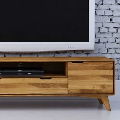 Wohnen Wildeiche TV Unterschrank mit Schublade - Eavy II