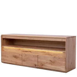 Wildeiche Unterschrank für TV mit Beleuchtung - Acmida^Wohnen Sale