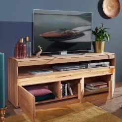 Wildeiche Unterschrank für TV mit Beleuchtung - Acmida^Wohnen Sale