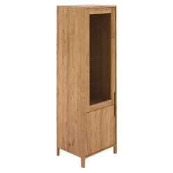 Wildeiche Vitrine in modernem Design - Laida^Wohnen Clearance