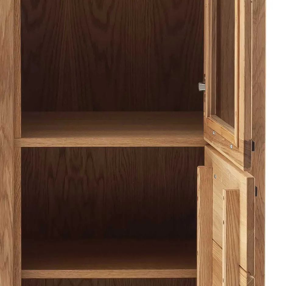 Wildeiche Vitrine teilmassiv - Sophia^Wohnen Online