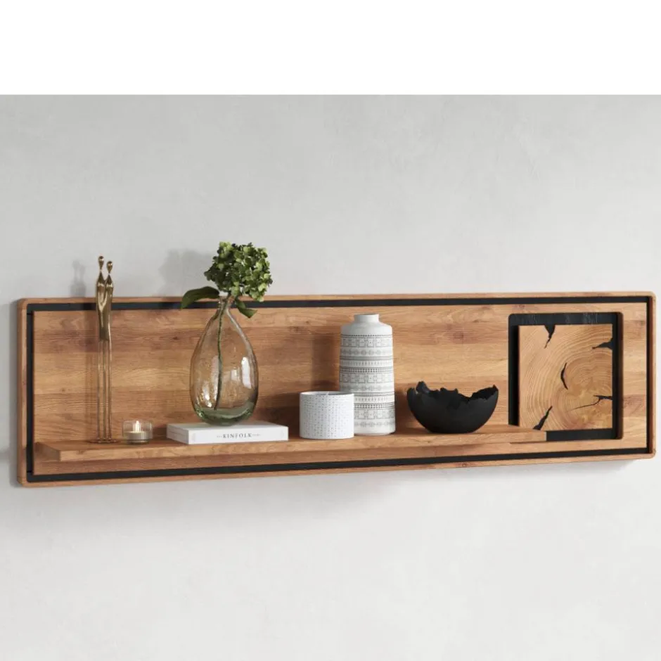 Wohnen Wildeiche Wandboard mit Hirnholz Applikation - Shipper