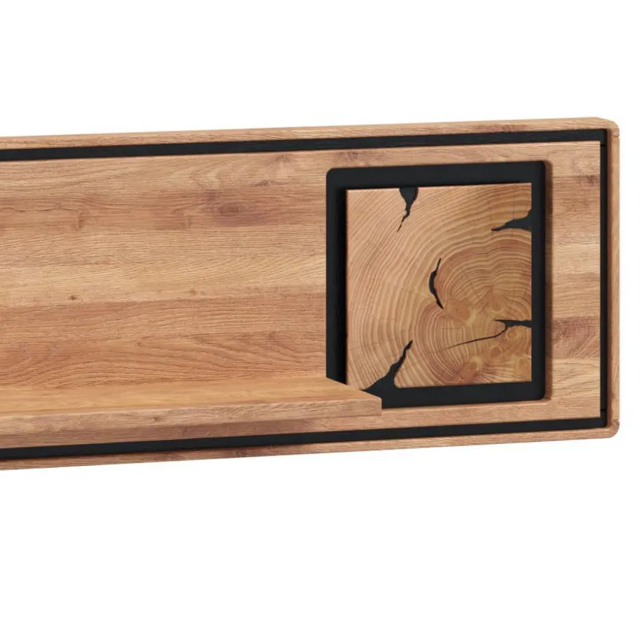 Wohnen Wildeiche Wandboard mit Hirnholz Applikation - Shipper