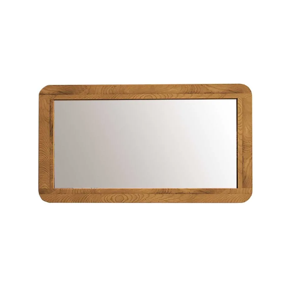 Wildeiche Wandspiegel mit abgerundeten Ecken - Eavy^Wohnen Best