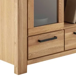 Wildeiche Wohnzimmerschrank teilmassiv - Sophia^Wohnen Sale