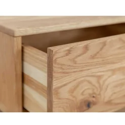 Wildeiche Wohnzimmertisch auf Sockelgestell - Cocondar^Wohnen New