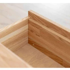 Wildeiche Wohnzimmertisch auf Sockelgestell - Cocondar^Wohnen New