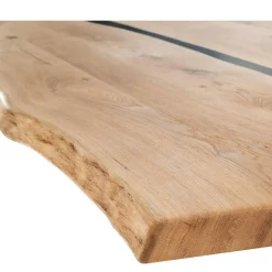 Wohnen Wildeiche-Esstisch mit Naturkanten - Fabienne
