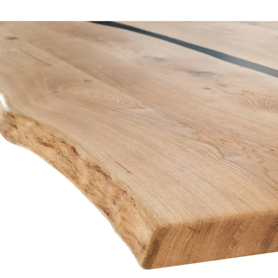 Wohnen Wildeiche-Esstisch mit Naturkanten - Fabienne