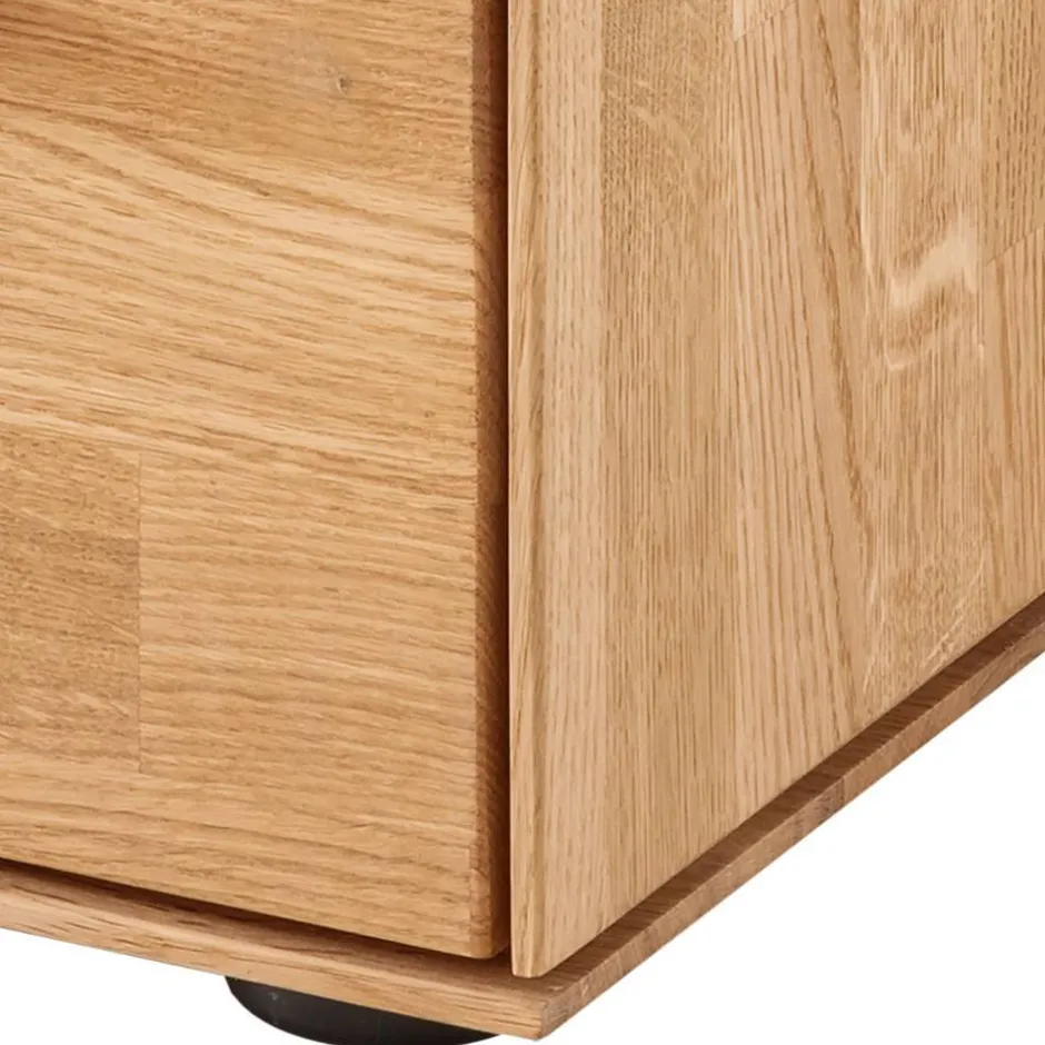 Wildeiche-Nachtkommode mit Fach - Kassanda^Wohnen Clearance