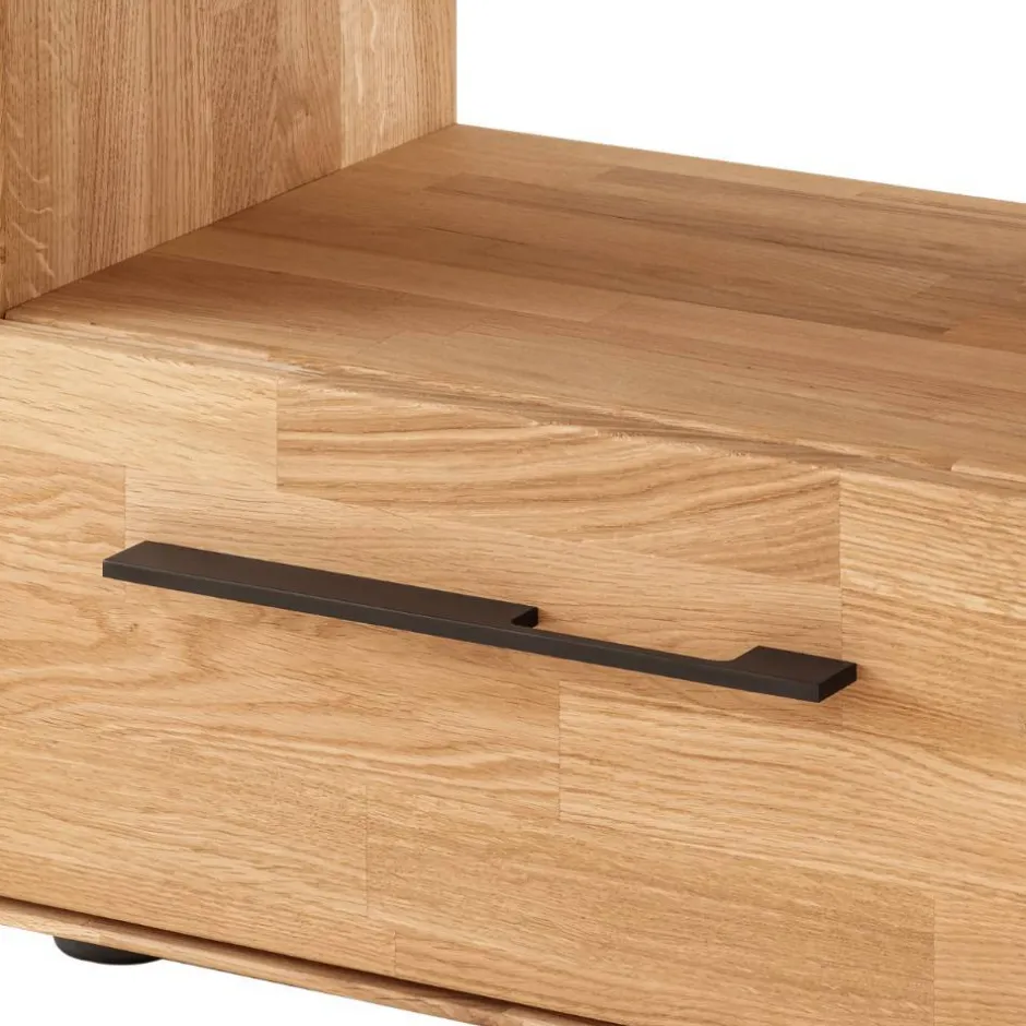 Wildeiche-Nachtkommode mit Fach - Kassanda^Wohnen Clearance