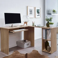 Winkelschreibtisch in Sonoma-Eiche - Mavricara^Wohnen