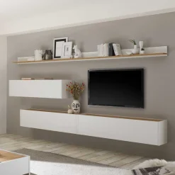 Wohnen Wohnkombination für die Wandmontage - Nonessia (fünfteilig)