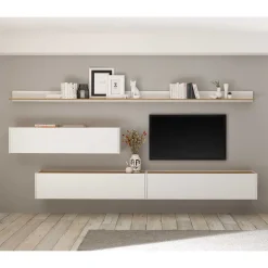 Wohnen Wohnkombination für die Wandmontage - Nonessia (fünfteilig)