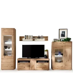 Wohnen Wohnkombination in Eiche Bianco - Destal (vierteilig)