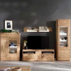 Wohnmöbel aus Eiche Massivholz - Destal (vierteilig)^Wohnen Best