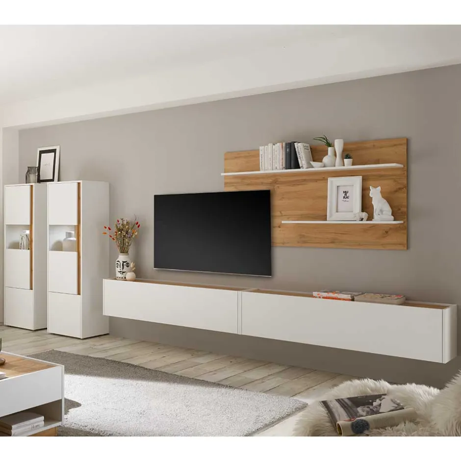 Wohnen Wohnmöbel Programm 400 cm breit - Nonessia (fünfteilig)