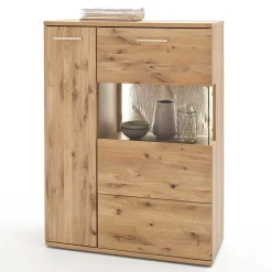 Wohnen Wohnmöbel Set in Eiche Bianco - Crokas (vierteilig)