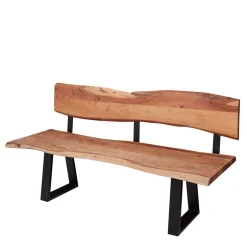 Wohnen Wohnraum Baumkanten Bank mit Rückenlehne - Lussina