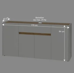 Wohnen Wohnraum Sideboard 170 cm breit - Nonessia